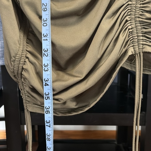 Women’s Size XL Army Green BodyCon Adjustable Length Dress - Picture 6 of 6